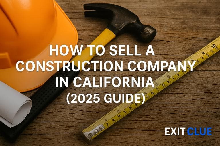 How to Sell a Construction Company in California (2025 Guide)